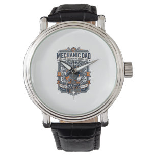Vatertag Mechaniker Papa Shirt Lustiges arbeitende Armbanduhr
