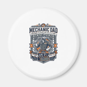 Vatertag Mechaniker Papa Shirt Lustiges Arbeitende Magnet