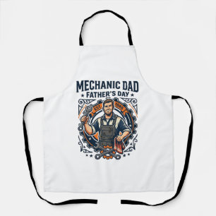 Vatertag Mechaniker Papa Shirt Lustiges Arbeitende Schürze