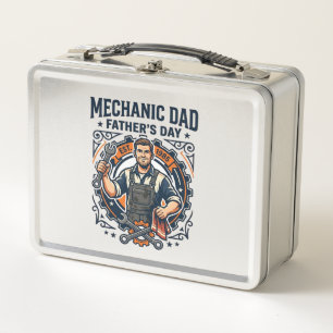 Vatertag Mechaniker Vater Shirt Lustig Arbeitender Metall Brotdose