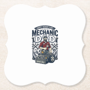 Vatertag Mechaniker Vater Shirt Lustig Arbeitender Untersetzer