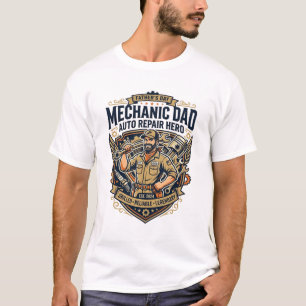 Vatertag Mechaniker Vater Shirt Lustiges Arbeitend