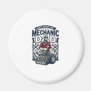 Vatertag Mechaniker Vater Shirt Lustiges Arbeitend Magnet