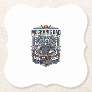 Vatertag Mechaniker Vater Shirt Lustiges Arbeitend Untersetzer