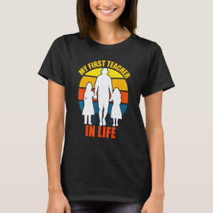 Vatertag Mein erster Lehrer im Leben Tochter Papa T-Shirt