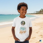 Vatertag | Mein Held | Foto mit Vater T-Shirt