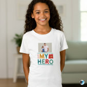 Vatertag | Mein Held | Foto mit Vater T-Shirt