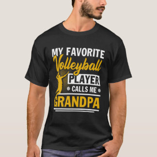 Vatertag Mein Lieblings-Volleyball-Spieler ruft M T-Shirt