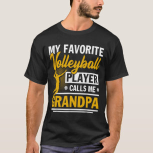 Vatertag Mein Lieblings-Volleyball-Spieler ruft M T-Shirt
