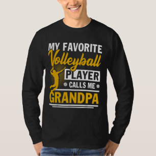Vatertag Mein Lieblings-Volleyball-Spieler ruft M  T-Shirt