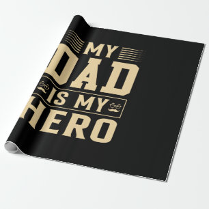 Vatertag Mein Papa Ist Mein Held Geschenkpapier