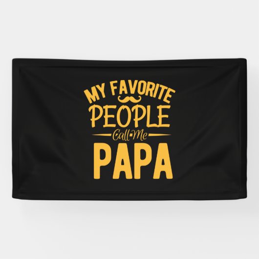 Vatertag Meine Lieblingsmenschen nennen mich Papa Banner (Horizontal)