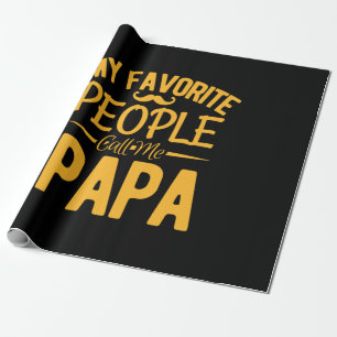 Vatertag Meine Lieblingsmenschen nennen mich Papa Geschenkpapier