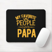 Vatertag Meine Lieblingsmenschen nennen mich Papa Mousepad (Mit Mouse)
