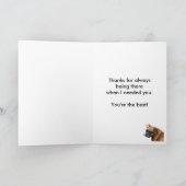 Vatertag mit Boxer Dog Karte (Innenseite)