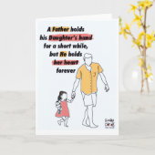 Vatertag - Mit Tochter Karte (Gelbe Blume)