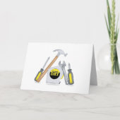 Vatertag Moderne einfache Werkzeuge Whimsical Feiertagskarte (Vorderseite)