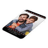 Vatertag Modernes Personalisiertes Foto Magnet (Linke Seite)