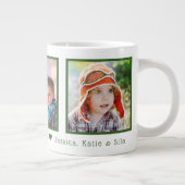 Vatertag Multi-Foto Personalisiert Jumbo-Tasse (Rechts)