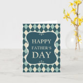 Vatertag, Muster der Raute Karte (Gelbe Blume)