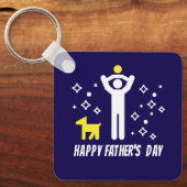Vatertag niedlich und erfrischend schlüsselanhänger (Vorderseite)
