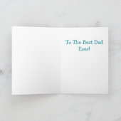 Vatertag Niedlicher Herzschlag Feiertagskarte (Innenseite)