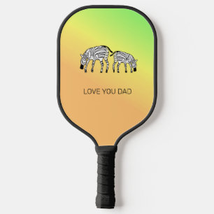 Vatertag, Niedliches Glück Kenyan Zebras Pickleball Schläger