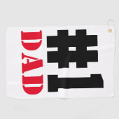 Vatertag Nummer 1 Vater Golfhandtuch (Horizontal)