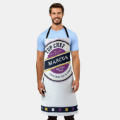 Vatertag Oberer Koch Grillmeister Funny Apron Schürze (Getragen)