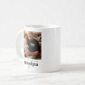 Vatertag-Opa-Foto-Kaffeetasse Kaffeetasse (Vorderseite Links)