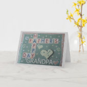 Vatertag - Opa - Scrapbook Card Karte (Gelbe Blume)