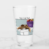Vatertag Orange Tabby Cat Glas (Vorderseite)