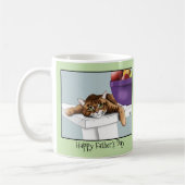 Vatertag Orange Tabby Cat Kaffeetasse (Links)