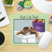 Vatertag Orange Tabby Cat Mousepad