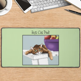 Vatertag Orange Tabby Cat Schreibtischunterlage