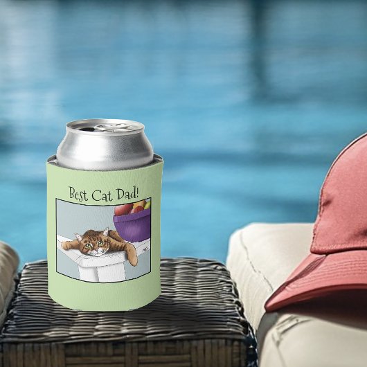 Vatertag Orange TabbyCat Dosenkühler