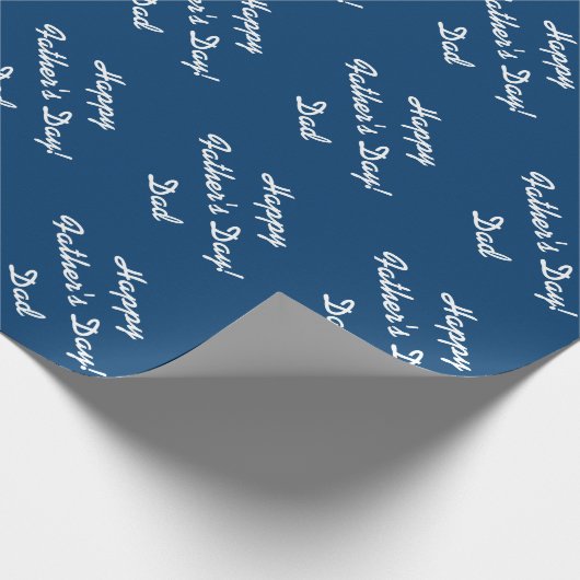 Vatertag Packpapier für Papa | Navy (Ecke)