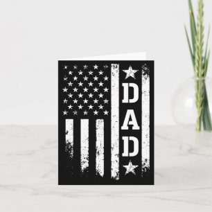 Vatertag Papa Amerikanische Flagge Patriotische Mä Karte