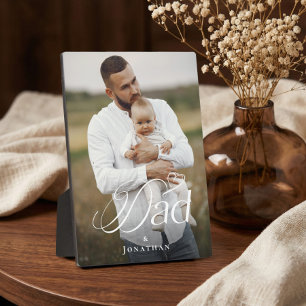 Vatertag Papa & Baby Personalisiertes Fotogeschenk Fotoplatte