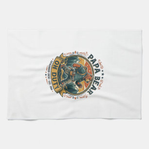 Vatertag Papa Bär Im Dienst Shirt Lustiges Tier Da Geschirrtuch