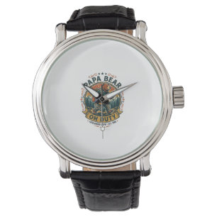Vatertag Papa Bär Im Dienst Shirt Lustiges Tier Va Armbanduhr