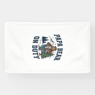 Vatertag Papa Bär Im Dienst Shirt Lustiges Tier Va Banner