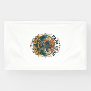 Vatertag Papa Bär Im Dienst Shirt Lustiges Tier Va Banner