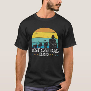 Vatertag Papa Bester Katzenvater Aller Zeiten Vate T-Shirt