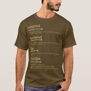 Vatertag - Papa Definition - Legende Ehemann Vater T-Shirt