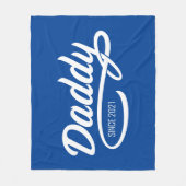 Vatertag - Papa Seit... Fleecedecke (Vorderseite)