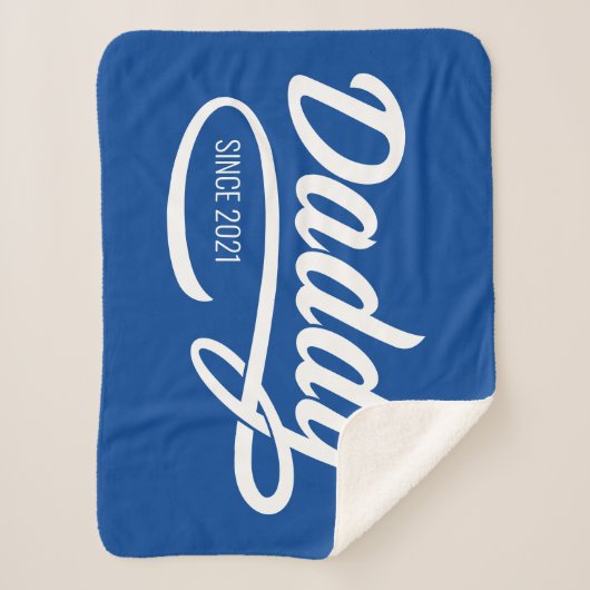 Vatertag - Papa Seit... Sherpadecke (Vorderseite)