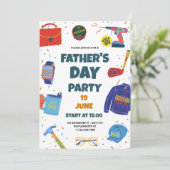 Vatertag-Party Einladung (Stehend Vorderseite)