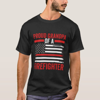 Vatertag Patriotischer Papa Proud Großvater einer T-Shirt
