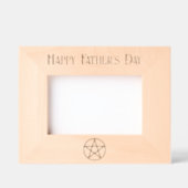 Vatertag-Pentagramm Geätzte Rahmen (Vorderseite)